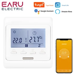 WiFi Smart Thermostat Temperature Controller Electric Floor Heating TRV Water Gas Boiler Remote Control  Tuya Alexa Google Home