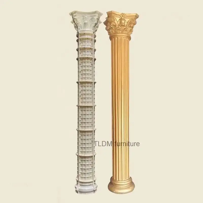 Cast-in-place Roman Column Mold for Gate Thickened Plastic Cylinder Model European Exterior Wall Building Mold for Courtyard