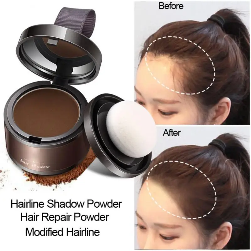 1/3/5PCS Hair Line Powder 4g Black Root Cover Up Natural Instant Waterproof Hairline Shadow Powder Hair Concealer Coverage