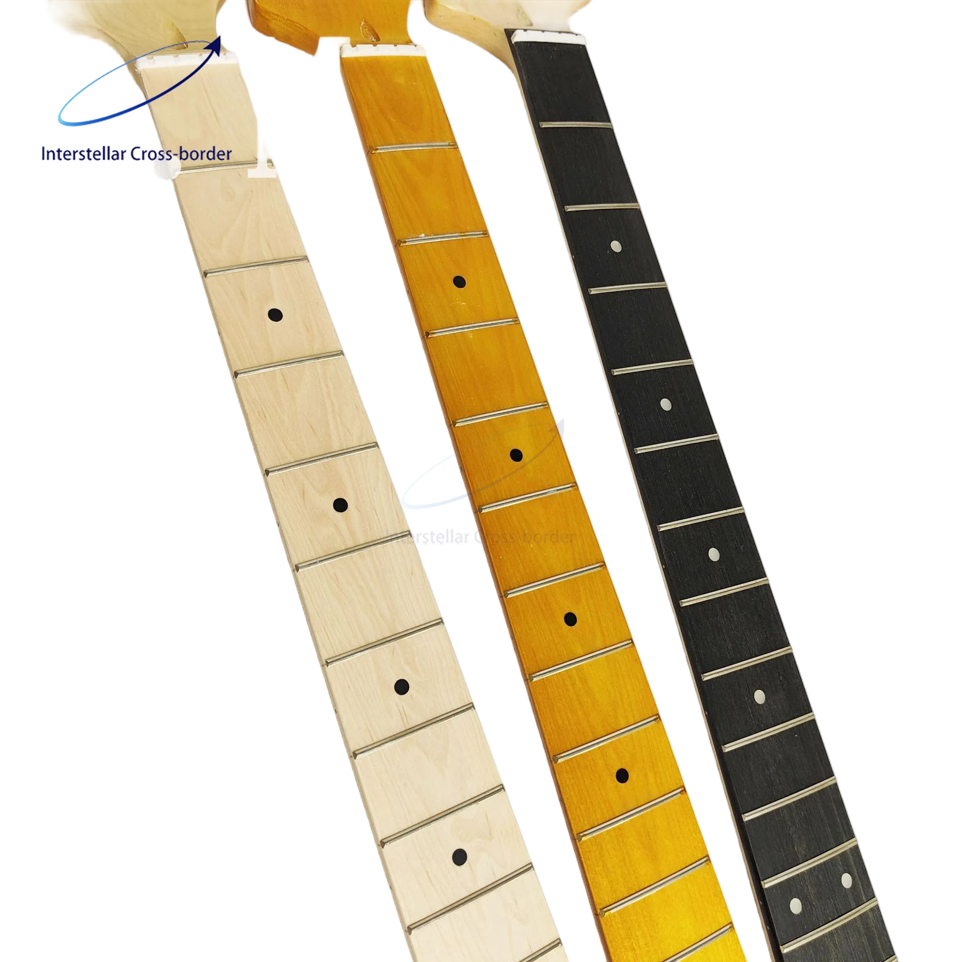Compatible Electric Bass Neck PB 21 Frets Maple Wood Finished Handle 3 Colors Easy Install Stable Structure Smooth Frets