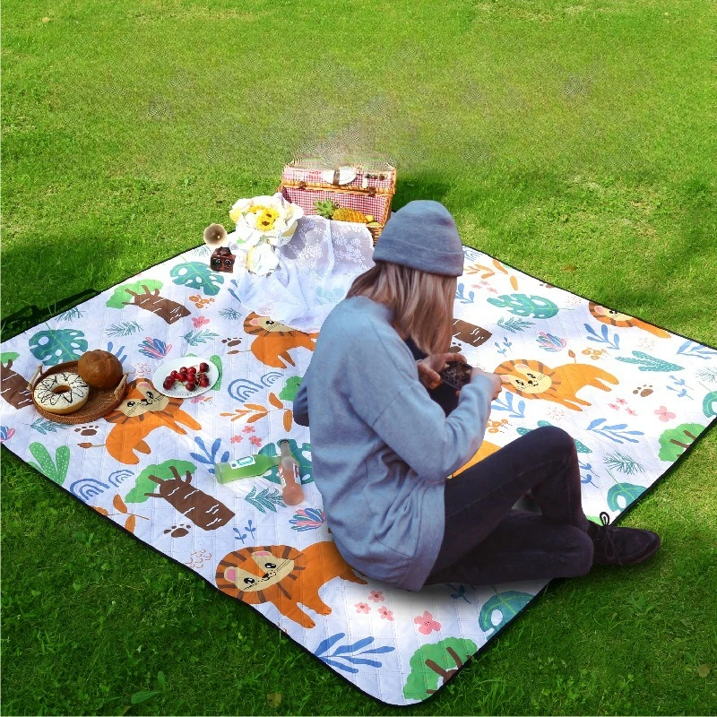 

Водонепроницаемый утолщенный коврик для пикника и кемпинга, машинная стирка, влагостойкий, для весны, лета, осени