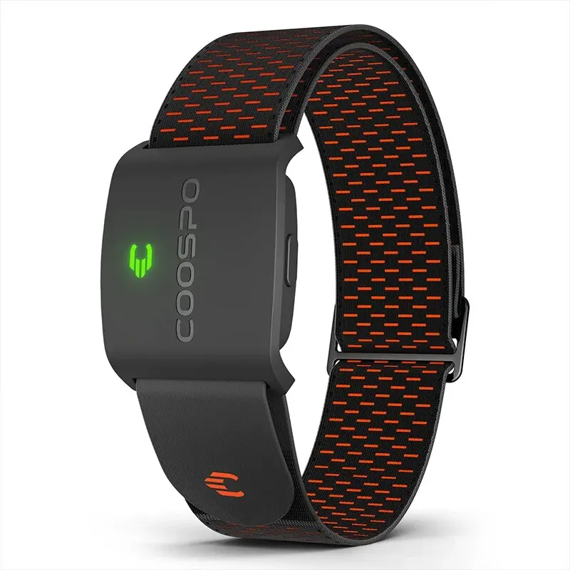 COOSPO HW9 Armband-Herzfrequenzmesser mit HR-Zonen/Kalorien HRM-Sensor für Fitness-Radfahren BLE5.0 ANT+ für Peloton, Zwift, Wahoo