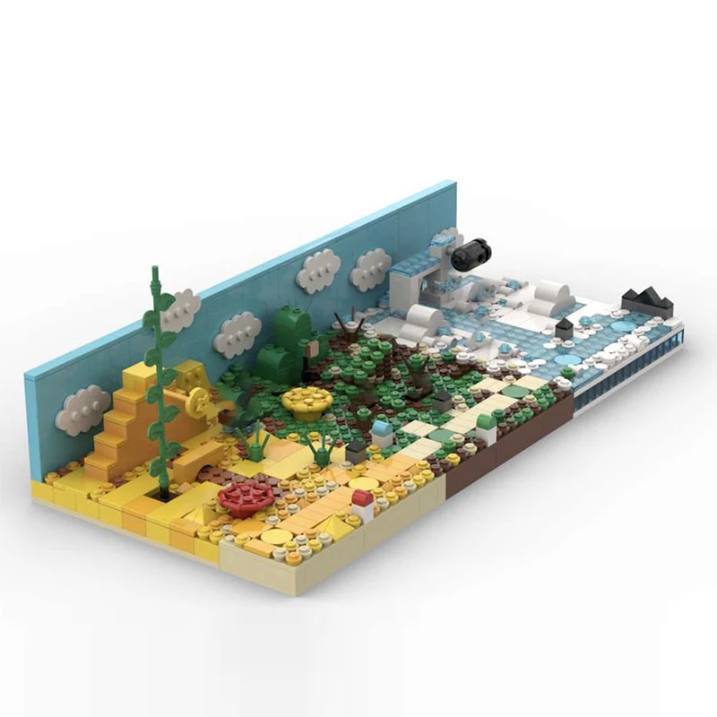 Popular Game Model MOC Building Bricks Level-Breaking Scene Modular Technology Gifts Holiday Assemble Children Toys Suit