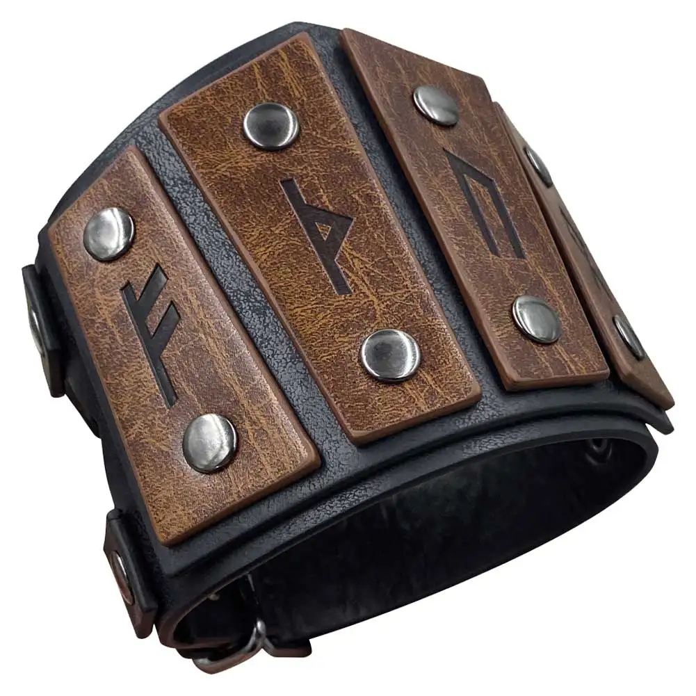 Guarda de pulso pirata viking para homens, cavaleiro medieval acessórios para cosplay, pulseira masculina, dramatização, festa extravagante