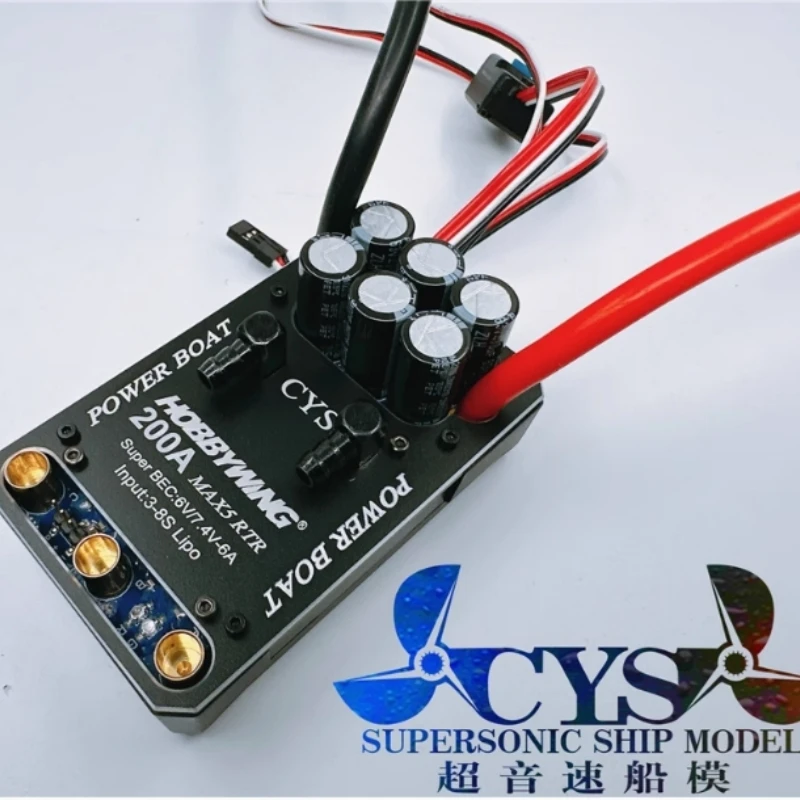 CYS Max5 3-8S 200A Electric Speed Controller ESC Speed Regulator with Water Cooling Plate for RC boat