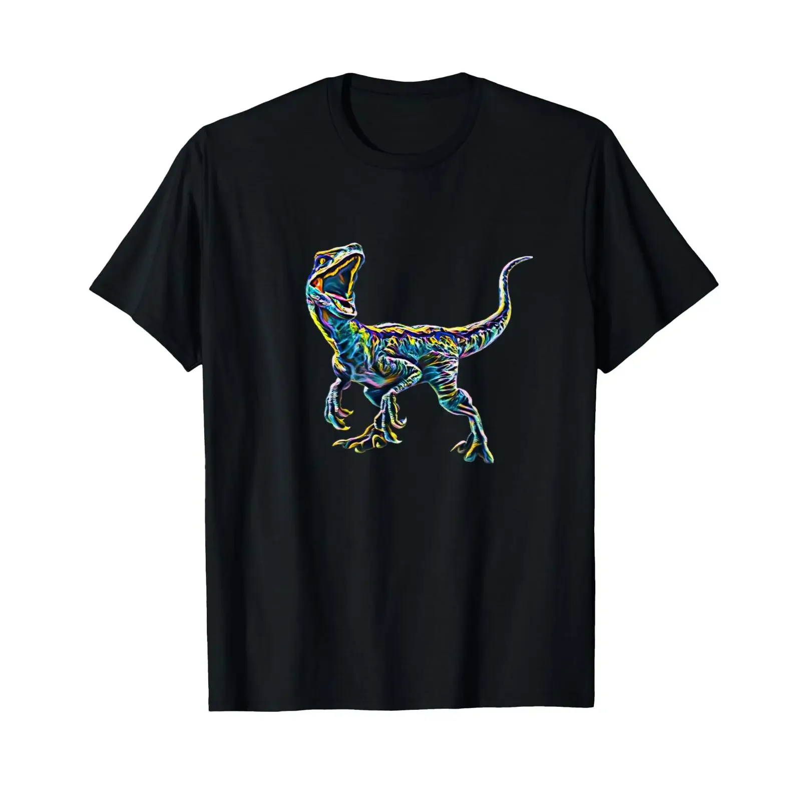 Velociraptor Raptor Dinosaur T Shirt vintage Washed Slightly Comfortable Top For Everyday Wear Versatile Casual graphic Stylish