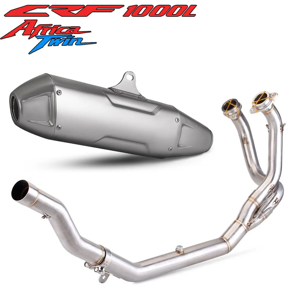 Sistema di Scarico CRF1000L per Honda Africa Twin / Adventure Sports 2016-2019, Collettore e Silenziatore per Moto da Rally