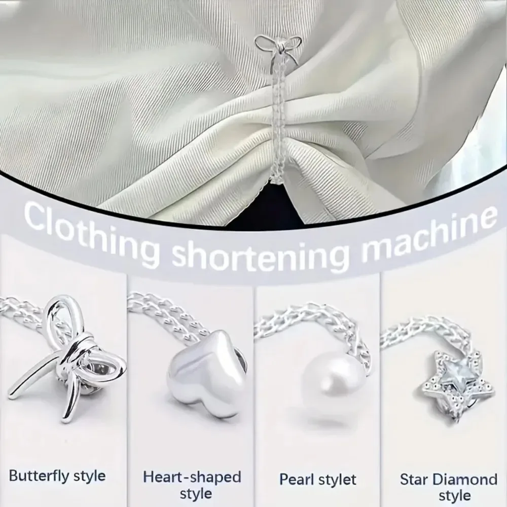 2pcs Multi-Function Magnetic Clothing Clip With Chain Metal Jean Buttons Clip Clothes Scarf Trouser Legs Cuff Fixing Magnet Pins image 6