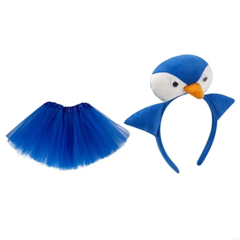 Penguins Costume Set Penguins Headband Tutu Skirt Animal Fancy Costumes Set