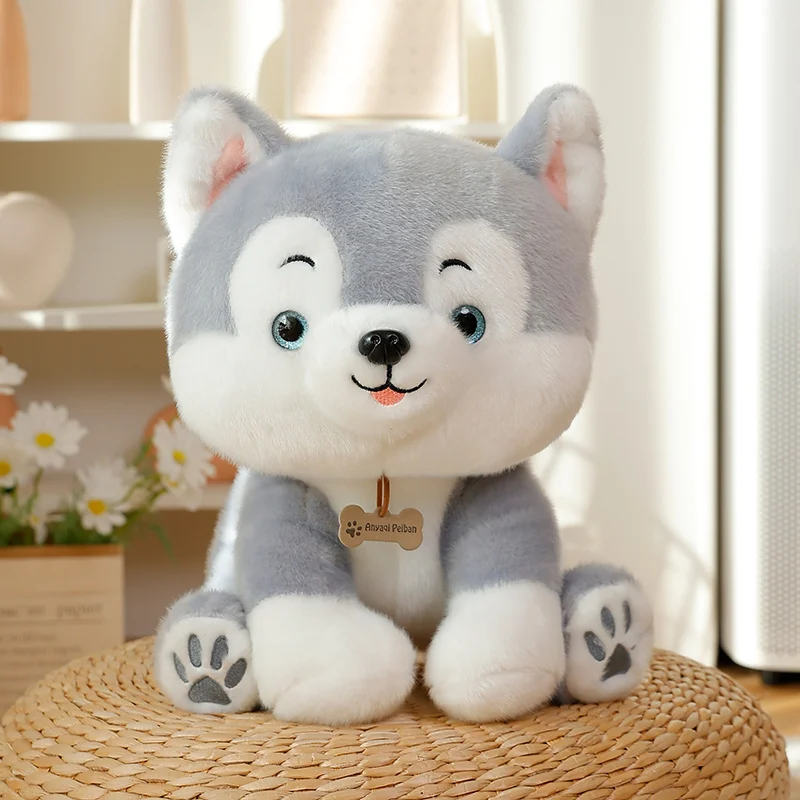 

Hot New Nice Cute Husky Dog Plush Toy Soft Kawaii Puppy Dog Doll Kids Toy Cartoon Animal Girls Children Birthday Christmas Gift