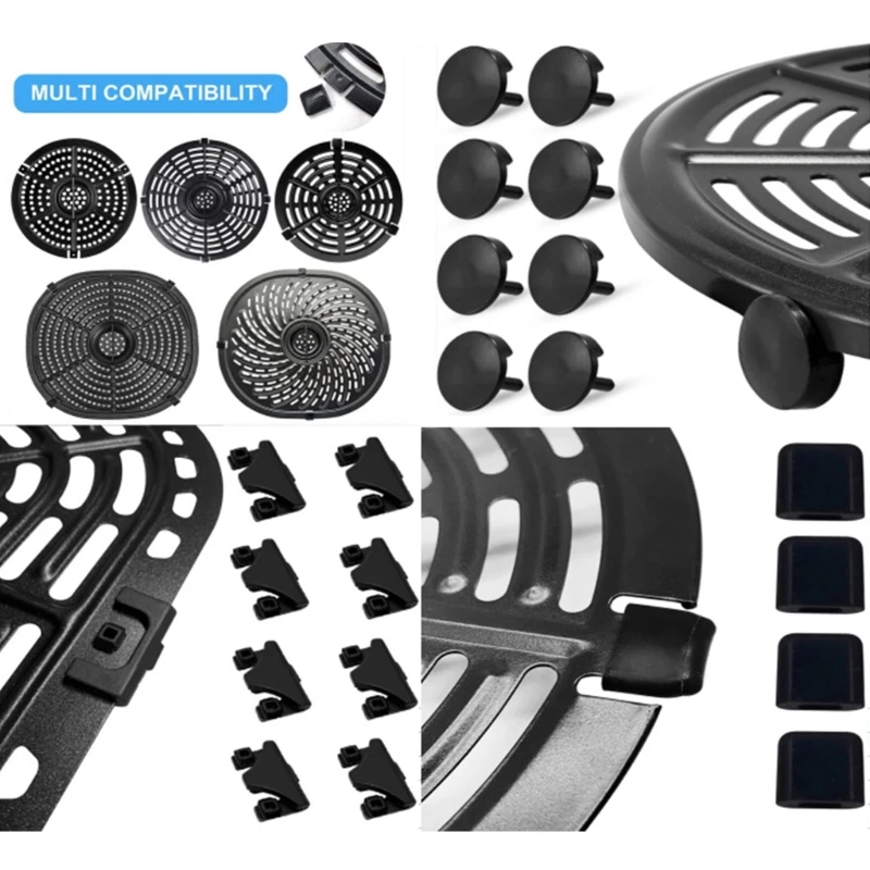 10 Stück Air Fryer Gummipuffer Premium Gummifüße für Air Fryer Tray Dropshipping