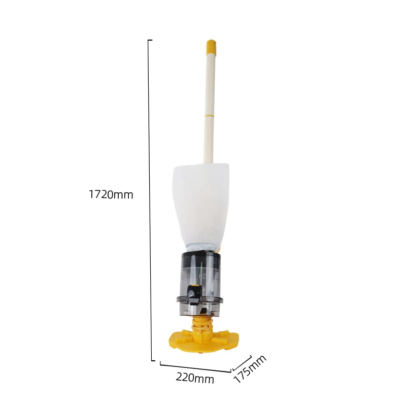 Handheld cordless high-quality cleaning robot pool vacuum with long handle, rechargeable, strong suction, suitable for all