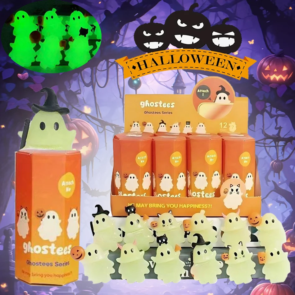 Luminosa Engeltje Pop Ghostees Serie Box Pop telefoon decoratie Poppen Speelgoed Voor Kinderen Halloween Cadeau