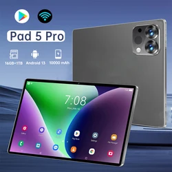 Tableta Pad 5 Pro de 10,1 pulgadas, dispositivo con Android 13, versión Global, 10000mAh, 5G, WiFi, Tarjeta SIM Dual, llamada telefónica, 16G + 1TB, Original