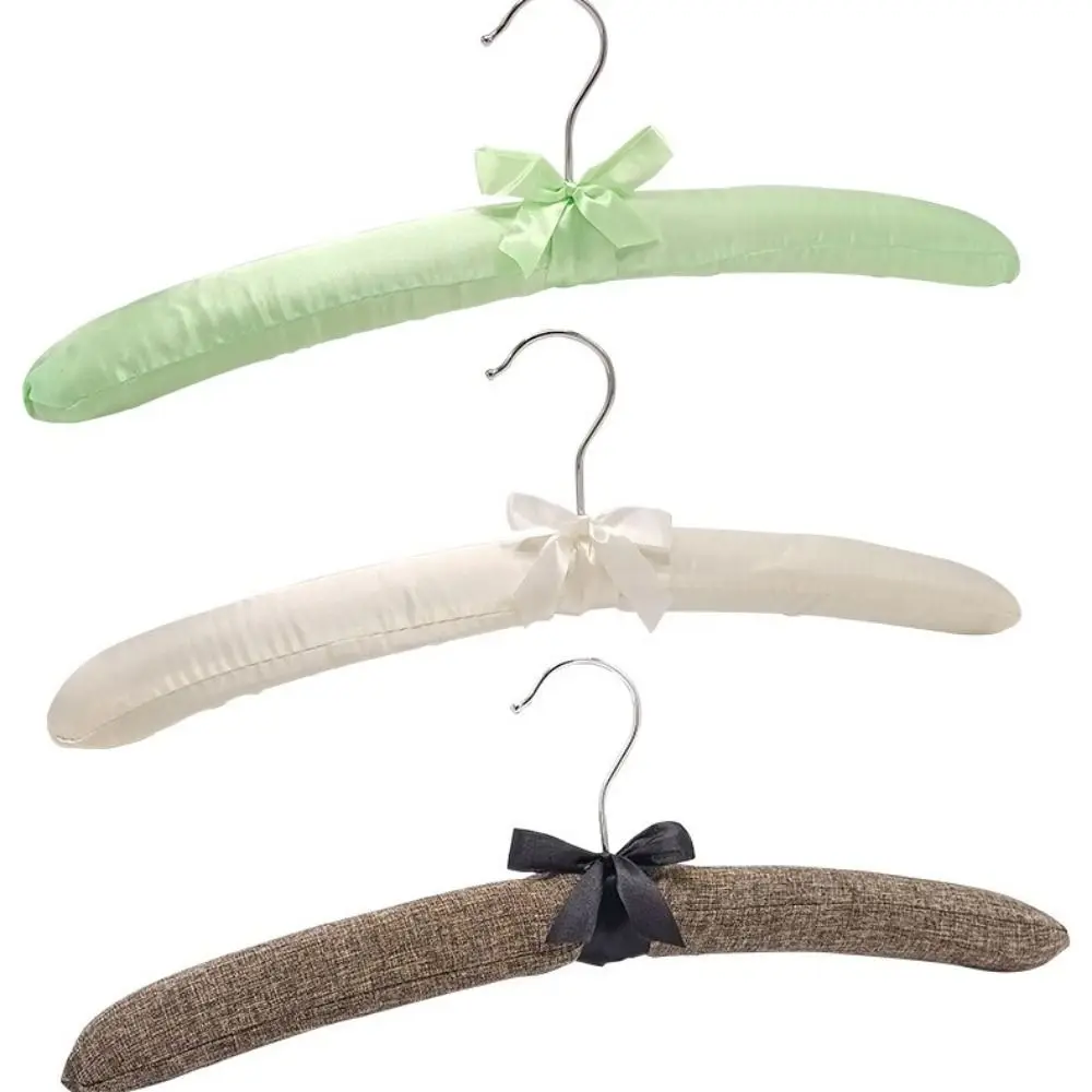 5PCS Shop Clothes Jacket Rack Silk Wrapped Sponge Hangers Clothes Hanger Display Hanger view 3