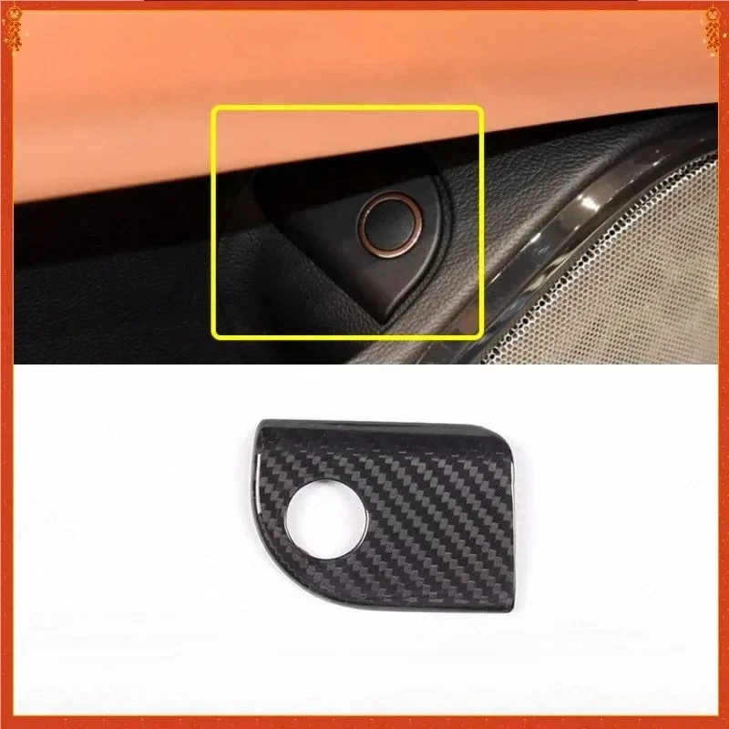 

For Maserati Ghibli Real Dry Carbon Fiber 2014-2015 Trunk Switch Frame Trim Cover Interior Decoration Modification Accessories