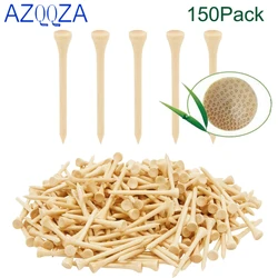 Golf Tee- 150 Pack Tall Bamboo Golf Tee,Biodegradable, Unbreakable Golf Tee,Golf Accessory Equipment,Natural Bamboo