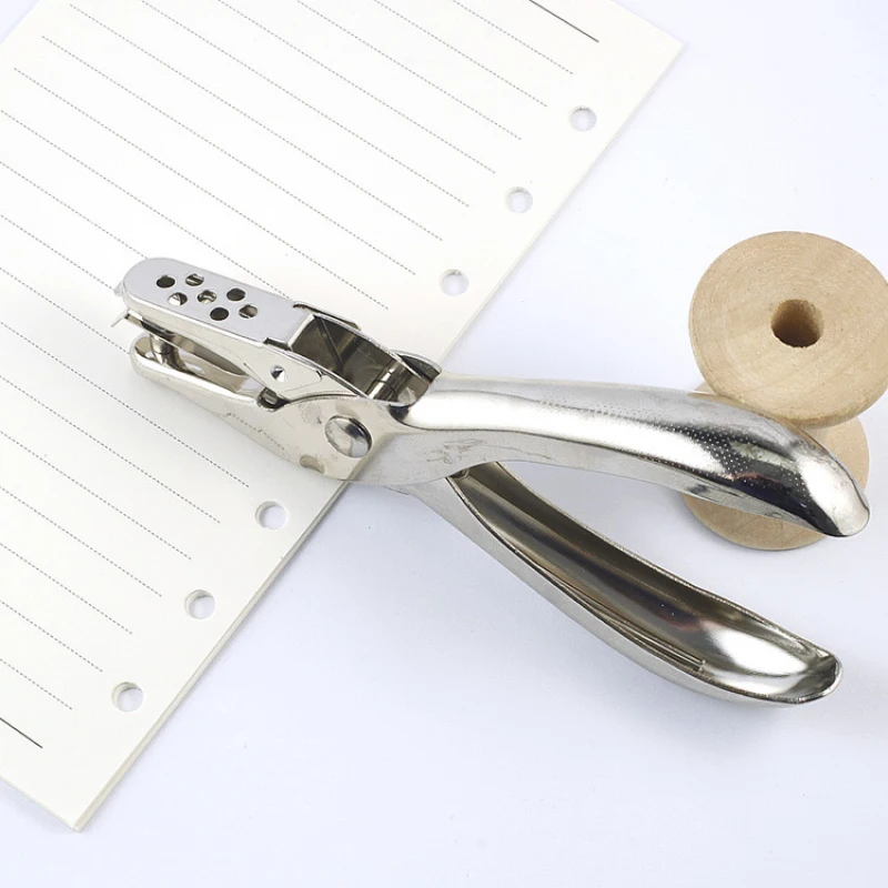 Hand held punch, heat shrinkable sheet, postcard paper, single hole punch pliers, DIY hardware tools