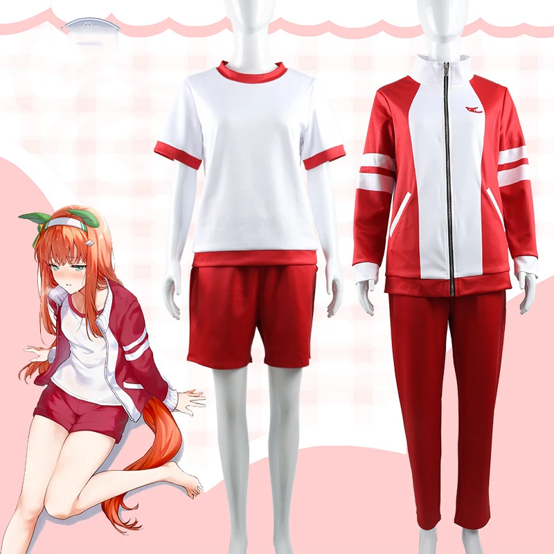 Anime Uma Musume Pretty Derby Cosplay Costume Silence Suzuka Special Week School Uniform Women Sportswear Halloween Party Set