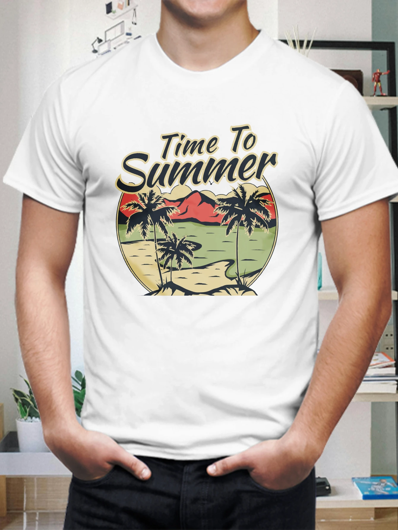 

t shirt for men 2025 Men's clothing Basic football tops 100%cotton Graphic sports Summer Short sleeve Y2k tops Men's clothing