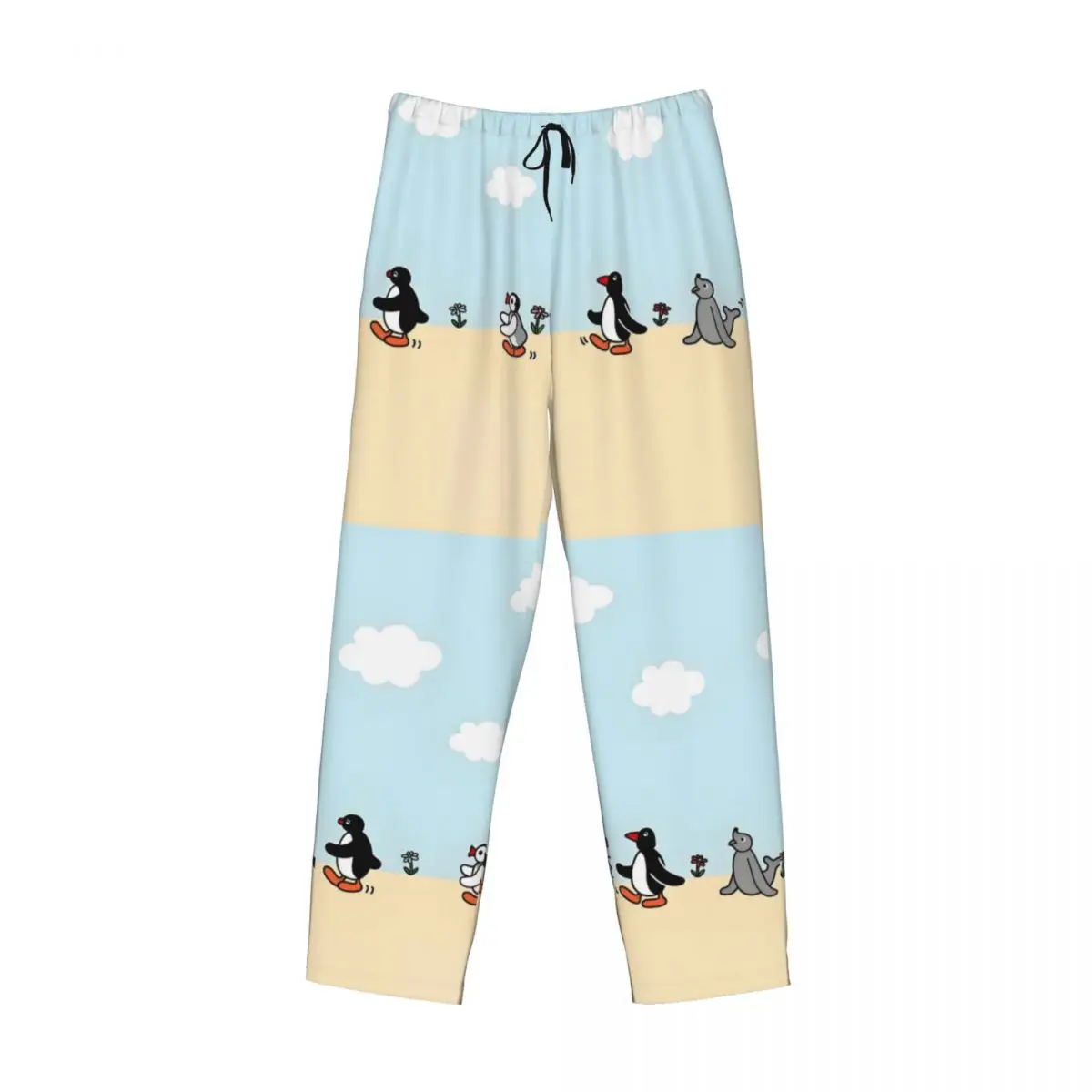 مخصص Noot Noot Pingu بيجامة السراويل للرجال البطريق ميرش ملابس خاصة صالة النوم قيعان تمتد مع جيوب #3