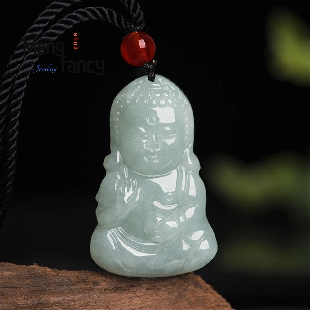 

Best Selling Natural Myanmar A Goods Jade Baby Buddha Pendant Buddha Gong Ice Jade Pendant Women's Jade Pendant Fashion Jewelry