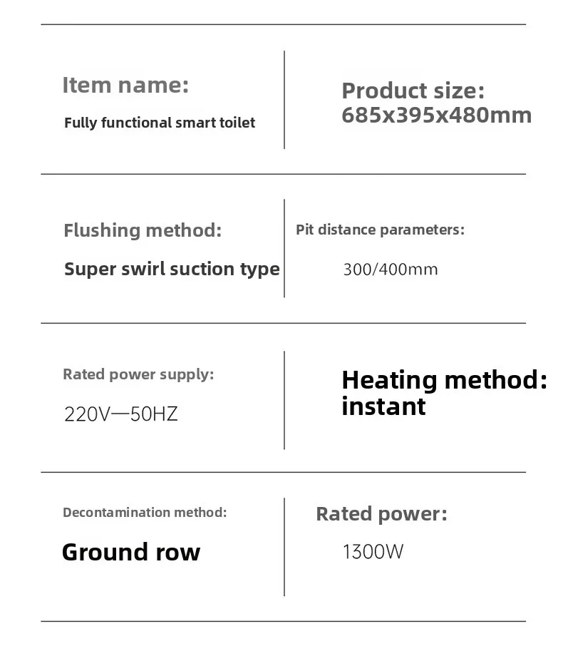 Banheiro inteligente integrado para limpeza e secagem automática