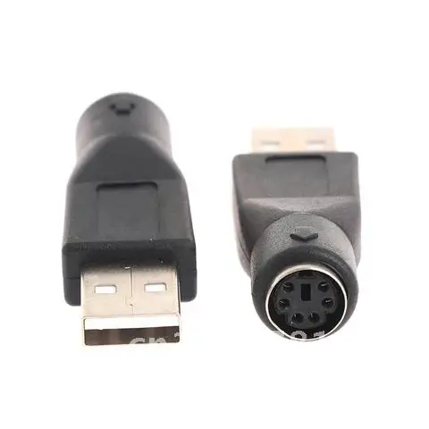 3Pcs USB Male To For PS/2 Female Adapter Converter Usb Connector For PC To For Ps2 Keyboard Mouse