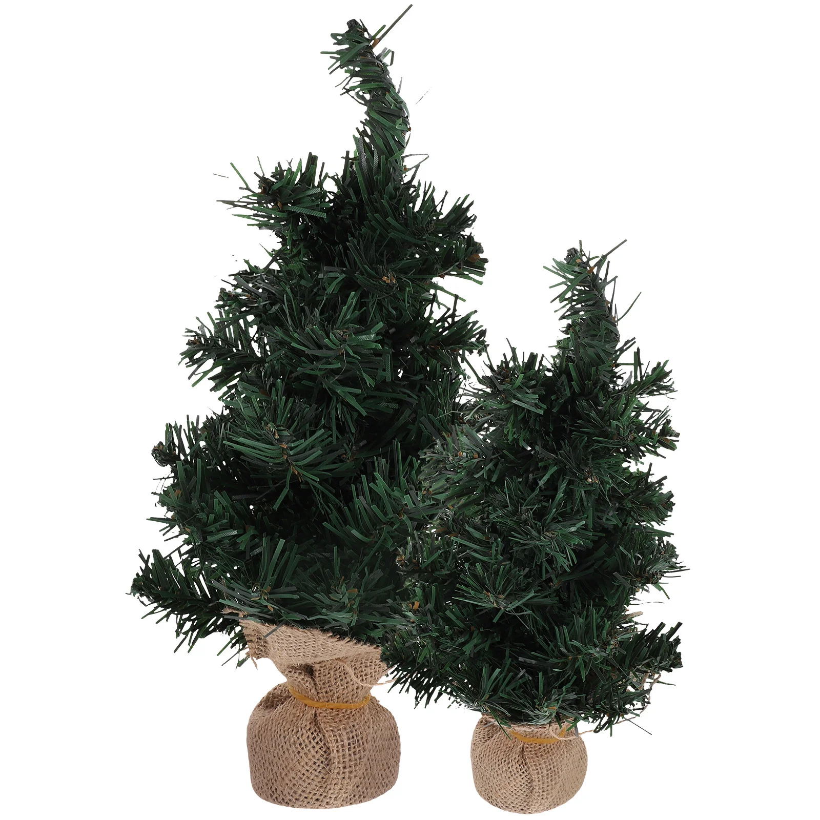 

2Pcs Desktop Xmas Tree Ornaments Mini Christmas Trees for Home Table Decor Festive Atmosphere Christmas Gift Idea