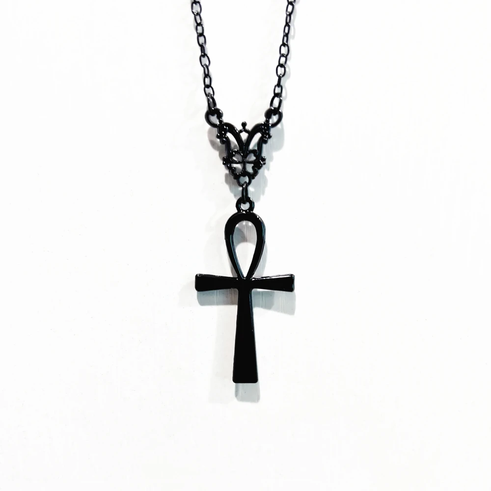 Gothic Ankh Necklac… - image
