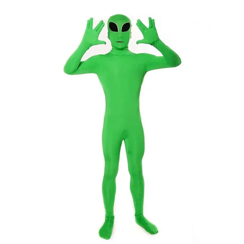 CyET Alien Kostüm Deep Space Lord Scary Monster Cosplay Erwachsene Kinder Halloween Party Festival Bühne Kinder Kleidung Overall Su