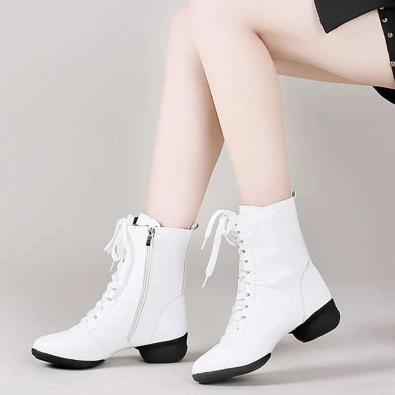 Fahion Soft Dance Boots donna Modern Jazz scarpe da ballo latino Ladies Mesh Breath Soft Sole Sport Jazz Boots Sailor Square Dancing