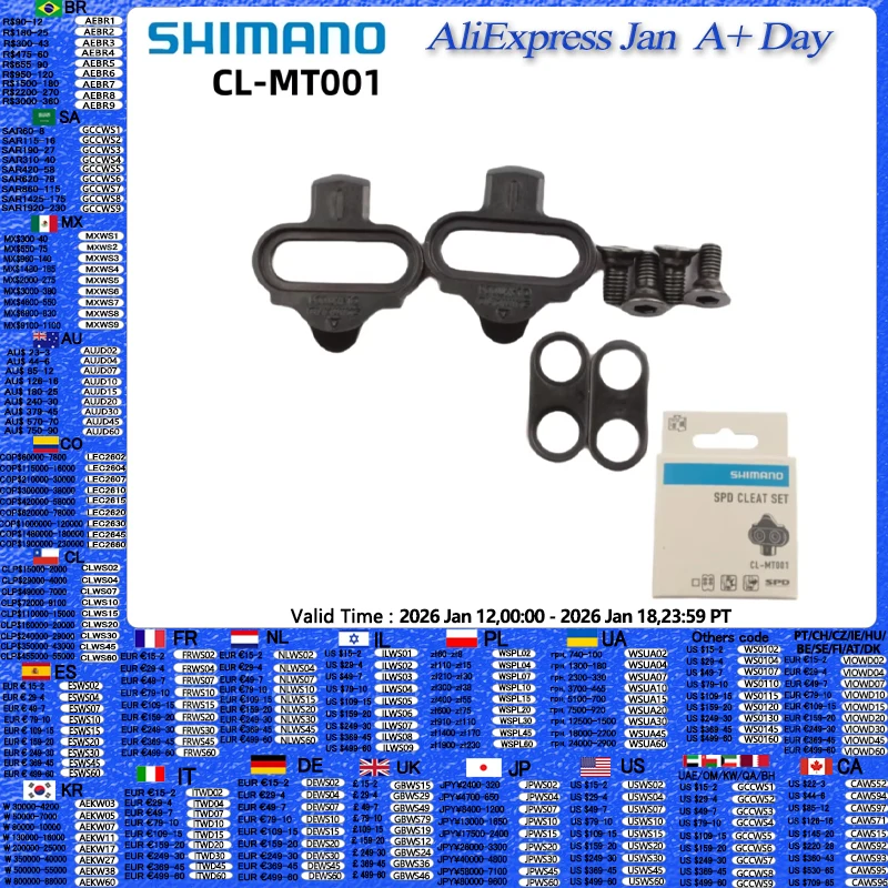 

Шины для горного велосипеда SHIMANO SPD SM SH51 SH56, шипы для педалей Plate, SH51 SH56 M520 M540 M8000 M8020, оригинальные Shimano