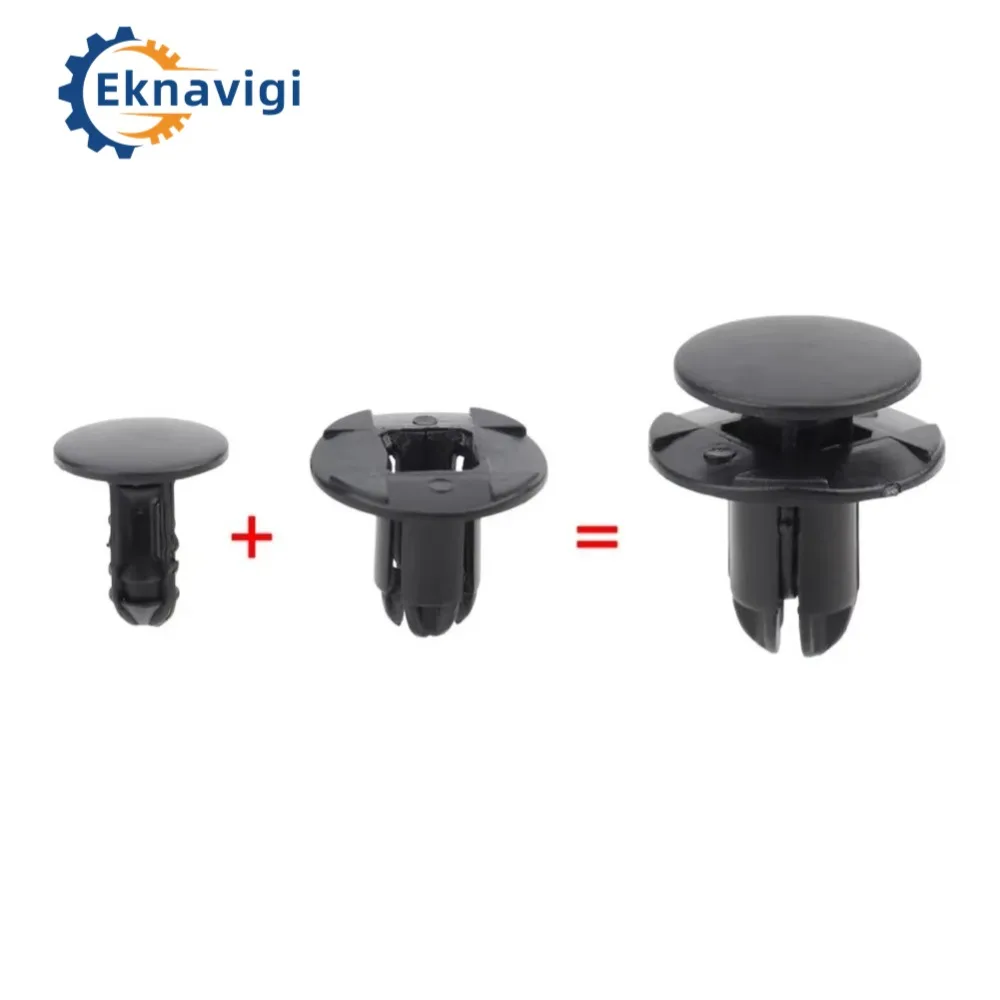 100PCS M8 Car Buckle Korean Car Bumper Leaf Decoration Fastener Clip Lining Mud Retaining OEM1420608250B, 865952T500