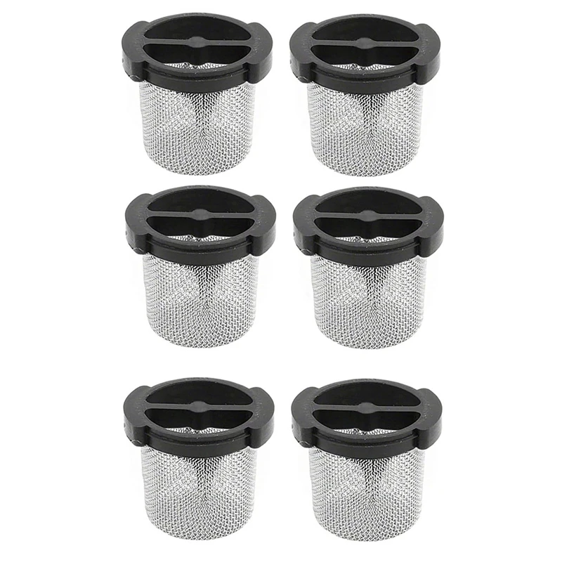 6Pcs Premium 6-504-00 Universal Wall Fitting And Quick Disconnect Filter Screen Exact Fit For Zodiac Pool Cleaners Replacement