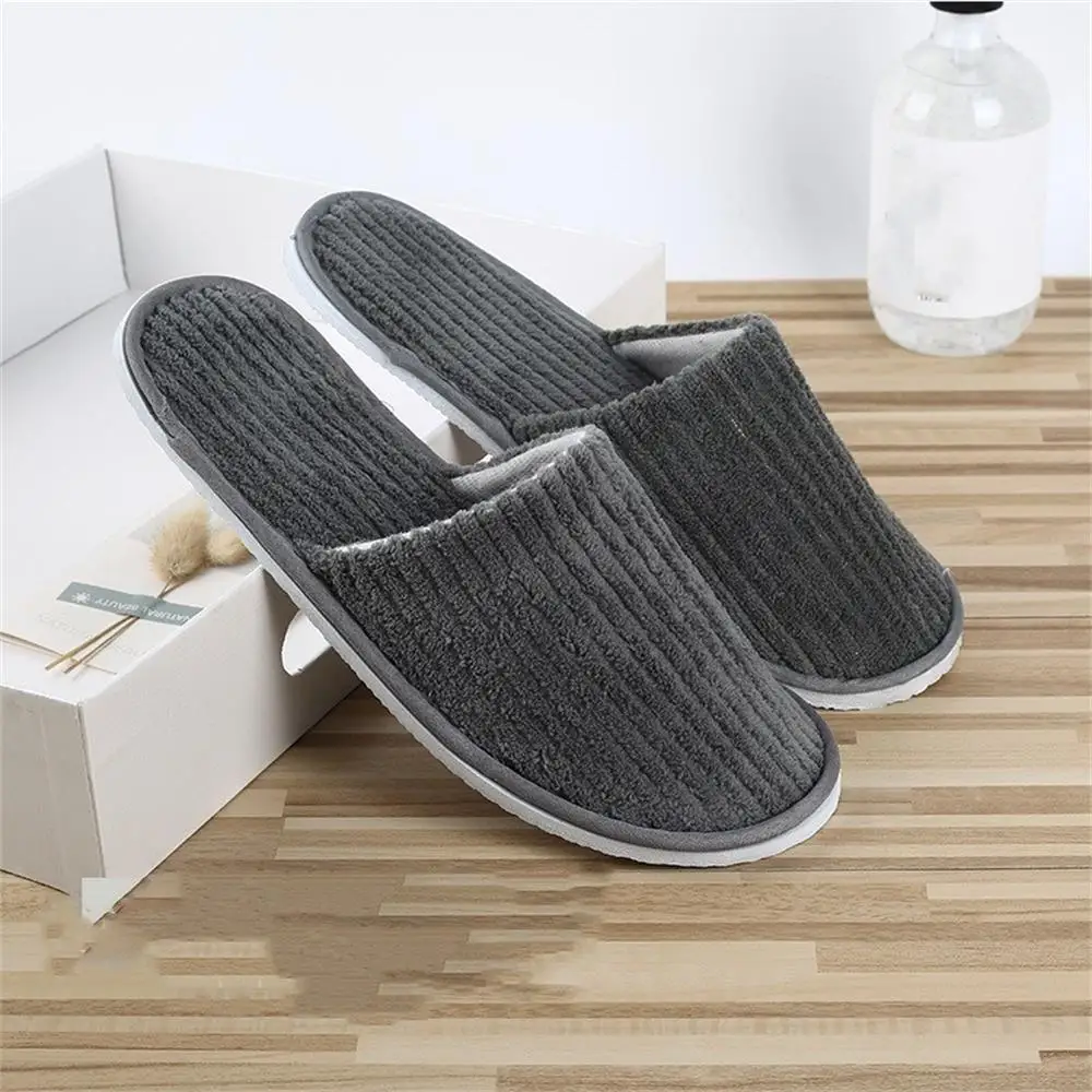 3pcs Men's Women Winter Slippers Warm Bedroom Plush Shoes Home Floor Soft Indoors Thin Velvet Solid Non Slip Half Drag Slipper