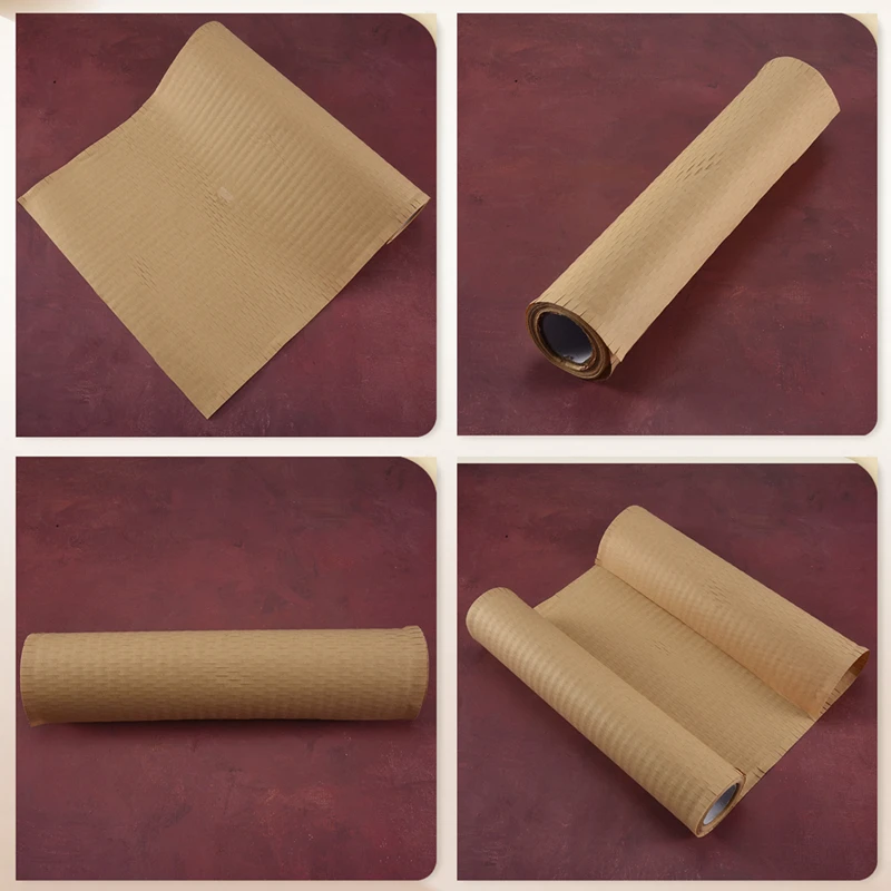 1 Roll Recycled Packing Paper 12Inch X 33FT Eco Honeycomb Paper For Moving Packaging Wrap Recyclable Cushion Material