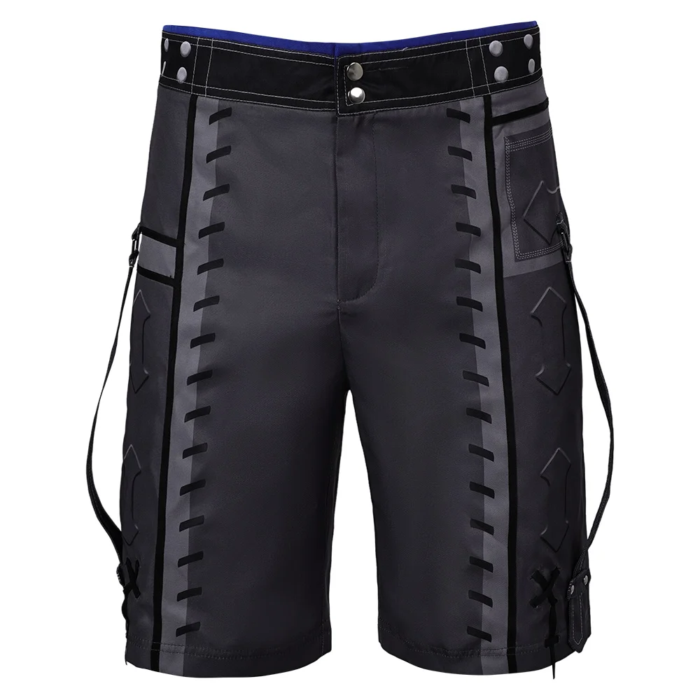 Game Final Cos Fantasy Cloud Strife Cosplay Pants Shorts Costume for Men Outfits Fantasia Halloween Carnival Party Disguise Suit