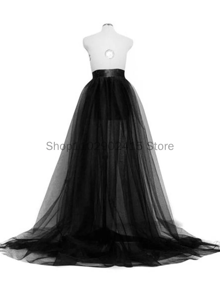 Retro Vrouwen Tule Lange Rok Bruiloft Feest Prom Bandage Mesh Maxi Rok Effen Kleur Mode Womens Rokken Veteraan Bandage Rokken