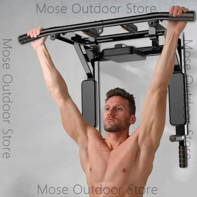 Home Gym Pull-ups Bar Horizontal Bar Wall Pull-ups Bar Wall Indoor Fitness Equipment Boxing Power Rope Sling Training