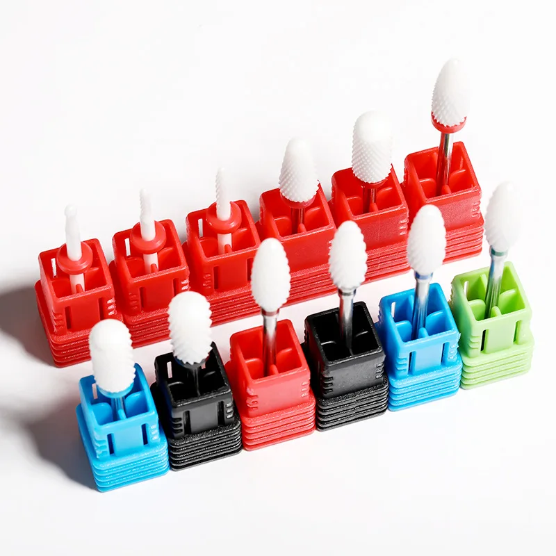 Keramische Nagel bohrer Gel politur entfernen abgestorbene Haut saubere elektrische Fräser für Maniküre Pediküre Maschine Zubehör