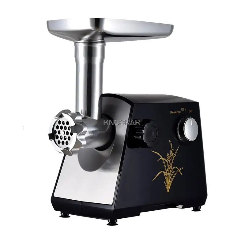 Penggiling Daging 220V Listrik Rumah Tangga Mesin Sosis Standar Amerika Standar Eropa Bisnis Kecil 400W