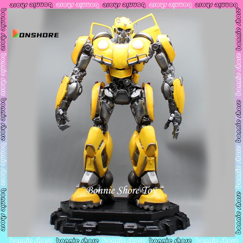 

Transformers anime figure 52cm Can emit light Bumblebee standing action figure pvc statue gk figurine ornament toys gift for kid