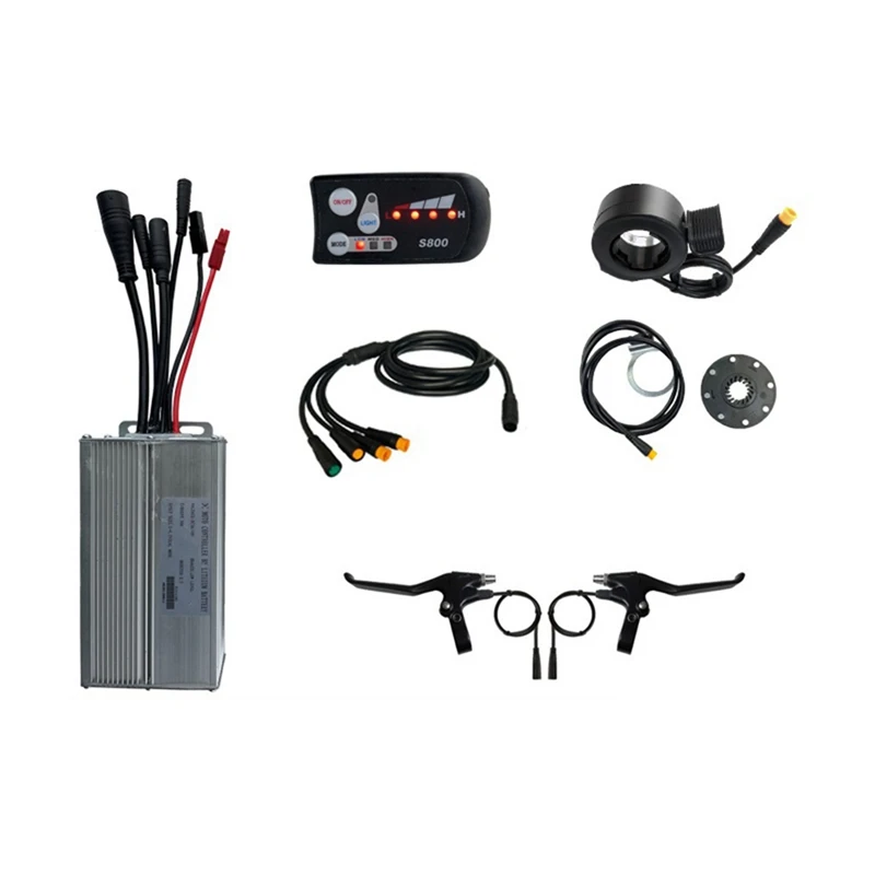 

36V 48V 1000W E-Bike 30A Sine Wave Brushless Controller With S800 Display E-Bike Light Display