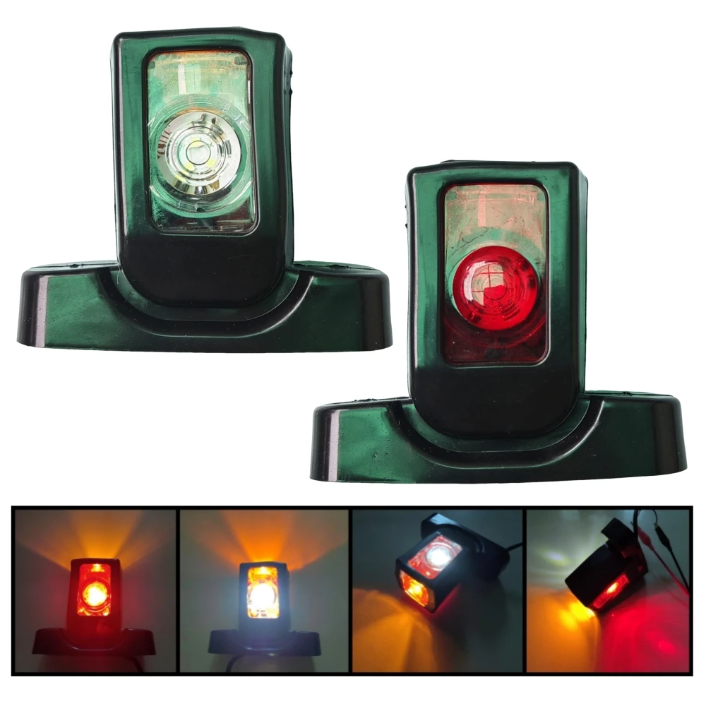 2 Adet 12V 24V LED Yan Sinyal Lambası Kamyon Römork Pozisyon Lambası Su Geçirmez