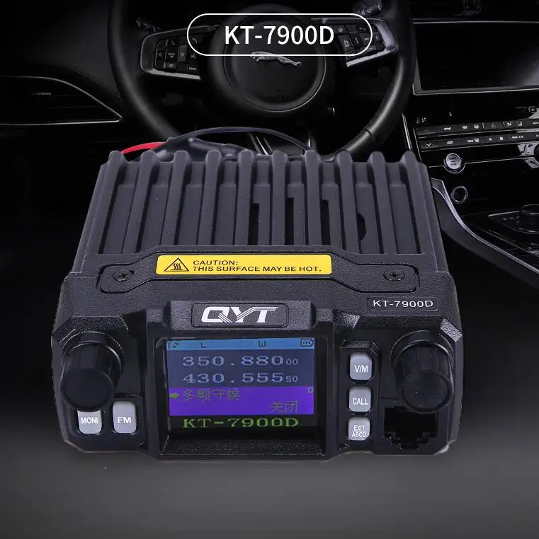 QYT KT-7900D Mini Amateur Transceiver Quad Band 144/220/350/440MHZ Car Mobile Radio