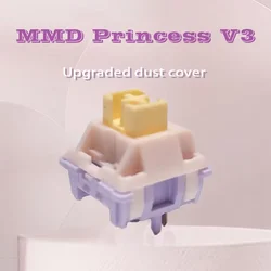 MMD Princess V2 V3 Keyboards Switch 5Pin Linear Tactile Hot Swap DIY Custom Mechanical Keyboard Switches Double Spring For GMK67