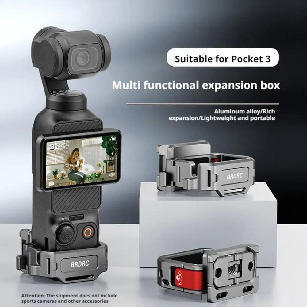 For BRDRC OSMO POCKET 3 Quick Installation Expansion Frame Multifunctional Cold Boot Interface Adapter Bracket Accessories