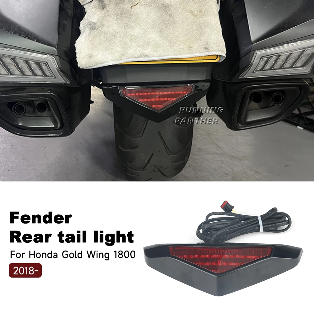

Motorcycle Rear Fender LED LIGHT For Honda Goldwing Gold Wing GL 1800 GL1800 F6B 2018-24 Lower Trim Chrome Accessories New
