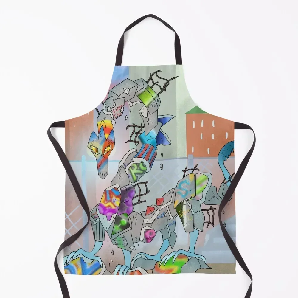 

Graffiti Dragon Apron Men kitchen Novelties Kitchen And Home Apron